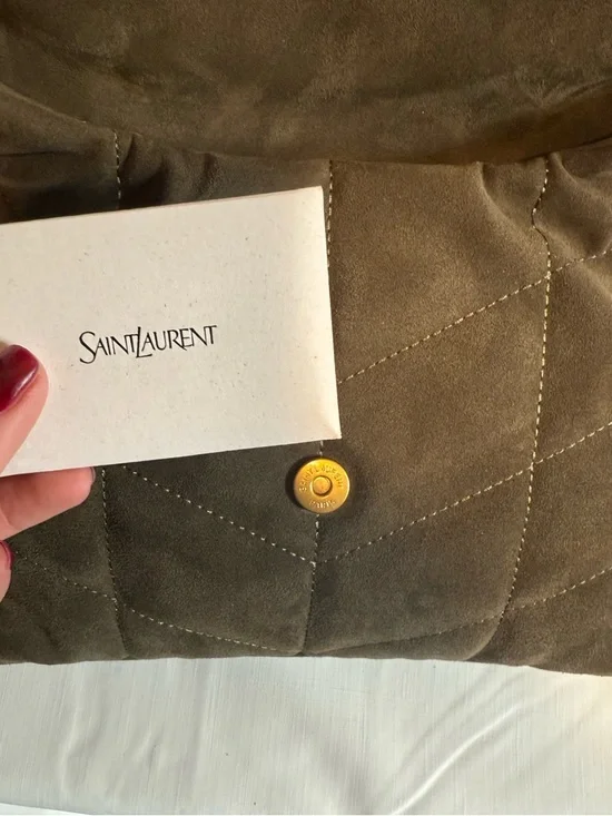 YSL Loulou puffer in suede - Picture 9 of 12